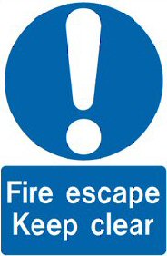 fire escape sign
